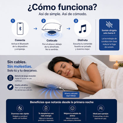 Altavoz de almohada bluetooth